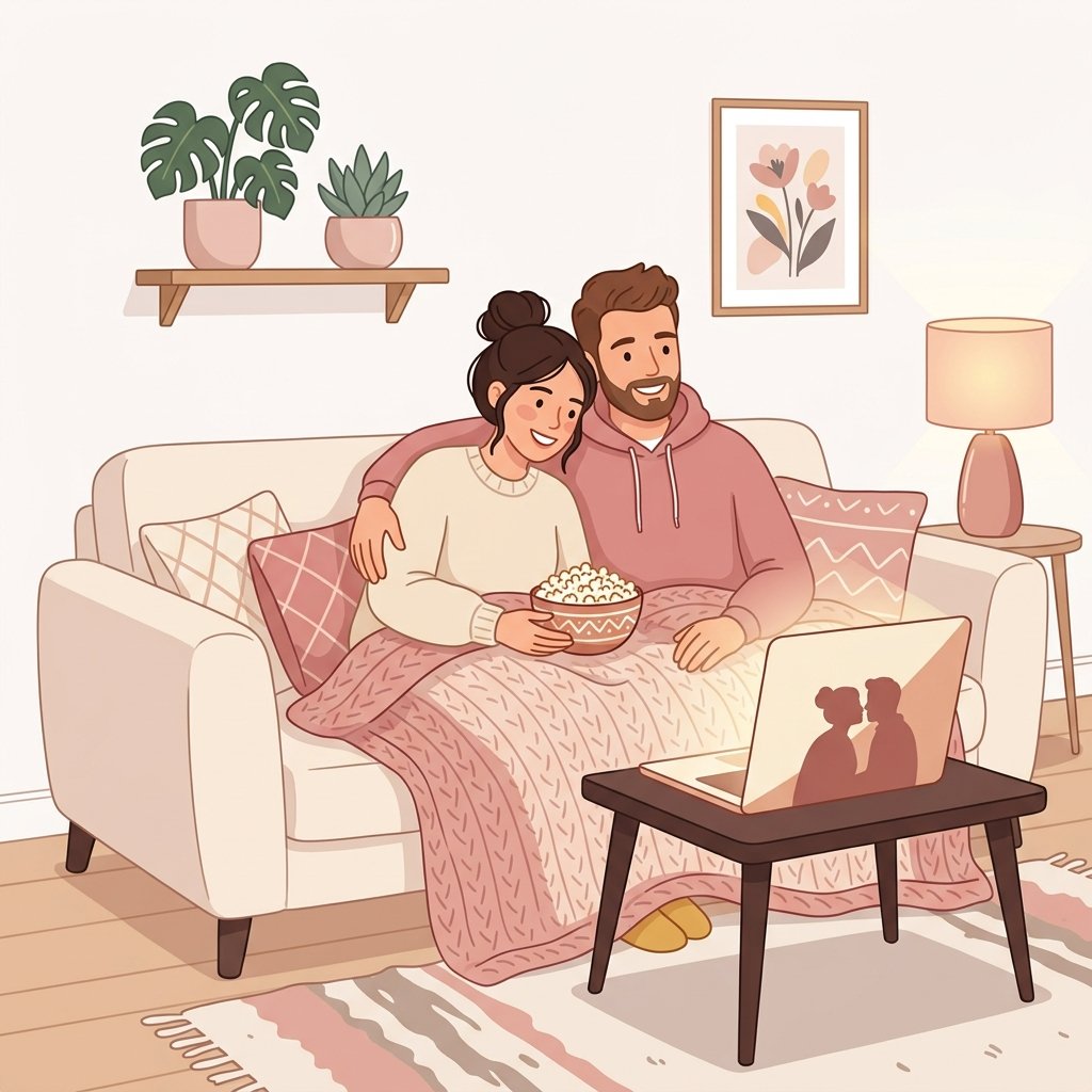 Couple watching together